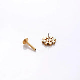 Titanium Zircon Lip Piercing Labret Cartilage Earrings