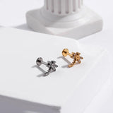 Titanium Zircon Lip Piercing Labret Cartilage Earrings