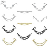 Miqiao Stainless Steel Double-layer Nose Chain Nose Nail Nose Ring