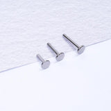 10PCS Titanium Stud Earrings Internal Thread Plug Nose Tragus Body Jewelry