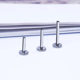 10PCS Titanium Stud Earrings Internal Thread Plug Nose Tragus Body Jewelry