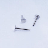 10PCS Titanium Stud Earrings Internal Thread Plug Nose Tragus Body Jewelry