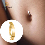 ASTM F136 Titanium 14G Reverse Curved Navel Barbell Body Piercing