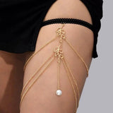Creative Long Elastic Snake Pendants Leg Chain Body Jewelry Accessories