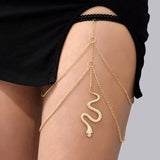 Creative Long Elastic Snake Pendants Leg Chain Body Jewelry Accessories