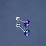 14G Tongue Ring Stainless Steel Barbell Jewelry External Thread