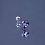 14G Tongue Ring Stainless Steel Barbell Jewelry External Thread