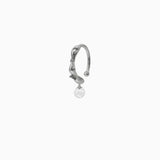 Metal Punk Lip Stud No Piercing Pearl Rhinestone Dangle Lip Clip