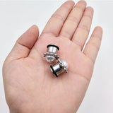 Starbeauty 6-16mm Pearl Ear Plugs Flesh Tunnel Stainless Steel Body Piercing