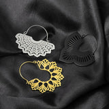 2PCS Stainless Steel Ear Piercing Hangers Women's Ear Gauges Plugs