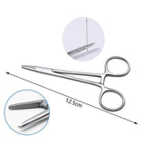 Surgical Steel Needle Ball Clamp Plier Tweezers Piercing Tool