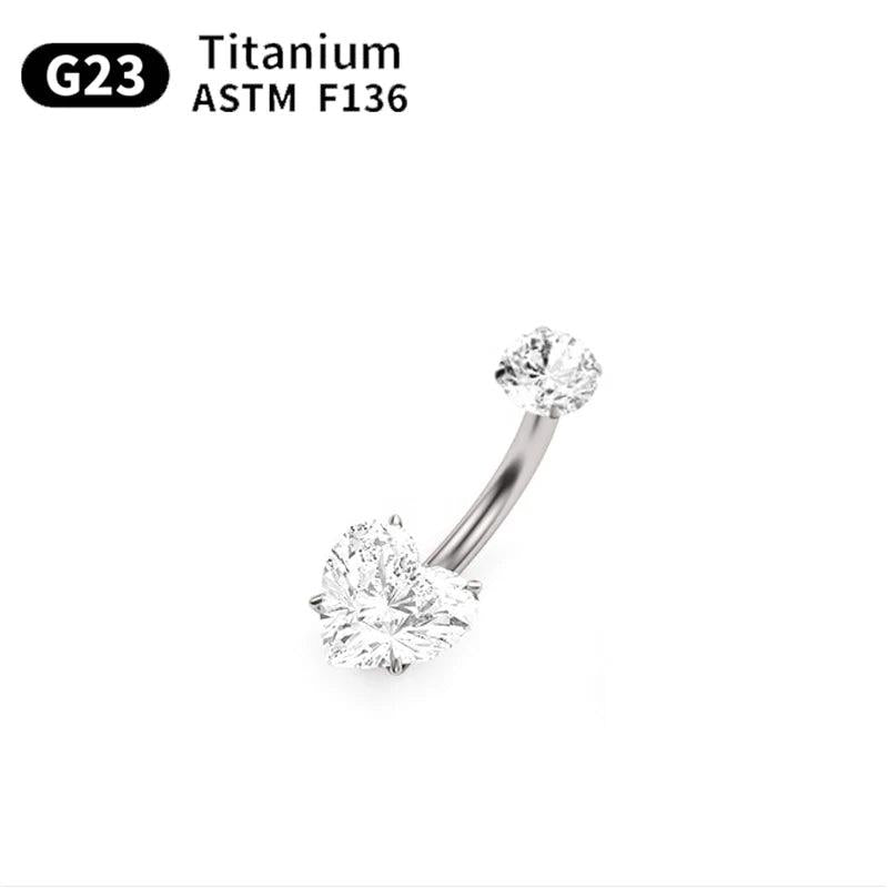 G23 Titanium Belly Button Ring Navel Piercing