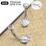 G23 Titanium Belly Button Ring Navel Piercing