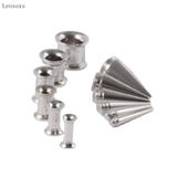 Leosoxs Stainless Steel Ear Plug Taper Tunnel Gauges 2 In 1 Ear Expander