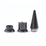Leosoxs Stainless Steel Ear Plug Taper Tunnel Gauges 2 In 1 Ear Expander