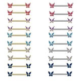 Butterfly Nipple Rings Stainless Steel Piercing Jewelry