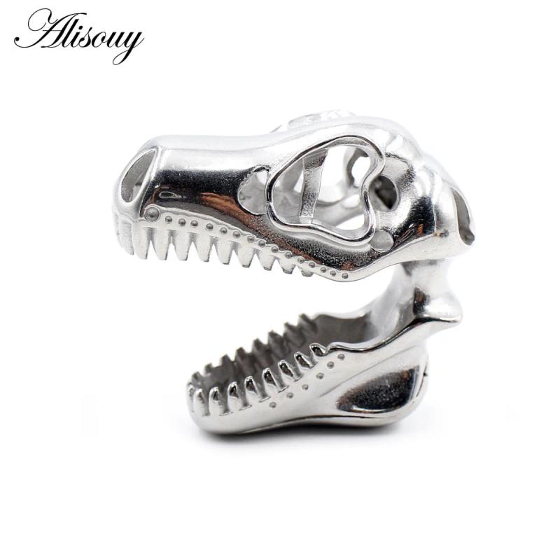 10/16mm Stainless Steel Dinosaur Skull Ear Gauges