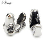 10/16mm Stainless Steel Dinosaur Skull Ear Gauges