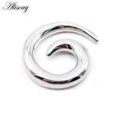 1pc Stainless Steel Spiral Snail Dragon Squid Ear Weights Body Jewelry