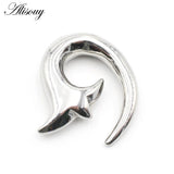 1pc Stainless Steel Spiral Snail Dragon Squid Ear Weights Body Jewelry