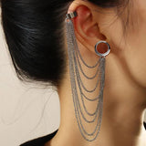 Chains Pendant Ear Tunnel Plugs Gauges Piercing Earrings