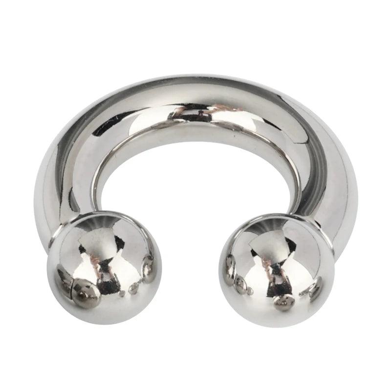 ASTM F136 Titanium PIERC Horseshoe Circular Barbell Earrings