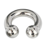 ASTM F136 Titanium PIERC Horseshoe Circular Barbell Earrings