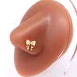 Star Stainless Steel Nose Stud Dangle Ring Jewelry Women
