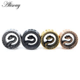 Stainless Steel Snake Ear Tunnel Plugs Flesh Expander Gauges Earrings