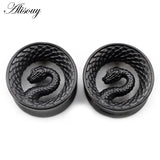 Stainless Steel Snake Ear Tunnel Plugs Flesh Expander Gauges Earrings