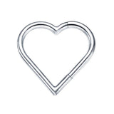 Heart Nose Hoop G23 Titanium Earrings Hoops Single Piercing Nose Ring Hoop Carti