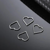 Heart Nose Hoop G23 Titanium Earrings Hoops Single Piercing Nose Ring Hoop Carti