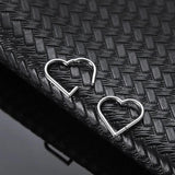 Heart Nose Hoop G23 Titanium Earrings Hoops Single Piercing Nose Ring Hoop Carti