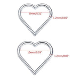 Heart Nose Hoop G23 Titanium Earrings Hoops Single Piercing Nose Ring Hoop Carti