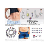 Professional Body Piercing Kit Crystal Belly Nose Ear Tongue Piercing Tool