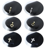 Cross Nose Piercing Jewelry CZ Cross Dangle L Shape Nose Studs