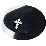 Cross Nose Piercing Jewelry CZ Cross Dangle L Shape Nose Studs