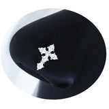 Cross Nose Piercing Jewelry CZ Cross Dangle L Shape Nose Studs