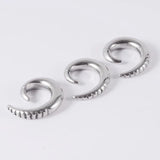 PAIR Stainless Steel Alien Ear Weights Plugs Tunnel Spiral Gauges