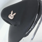 Surgical Steel Heart Nose Piercing CZ Flower Butterfly L Shape Nose Studs