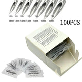100PCS Surgical Steel Body Piercing Needles E.O.Gas Sterilized