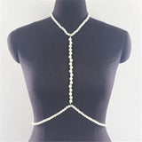 Pearl Halterneck Body Chain for Women