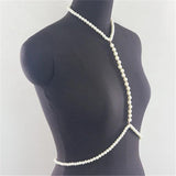 Pearl Halterneck Body Chain for Women
