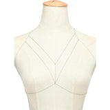Geometric Silver Body Chain for Women Lady Sexy Chest Chain