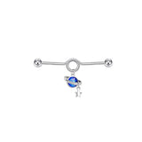 1PC Stainless Steel Industrial Barbell Star Dangle