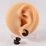 2pcs Stainless Steel Moon Star Ear Plugs 8-16mm