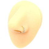 Cherry Nose Cuff Dangling Pendant Nose Ring Women Piercing Jewelry