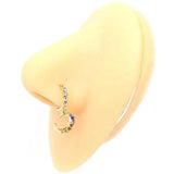 Cherry Nose Cuff Dangling Pendant Nose Ring Women Piercing Jewelry