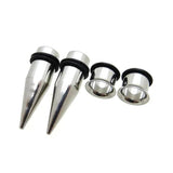 4PC Stainless Steel Ear Taper Gauges Plugs Set 2g-12mm