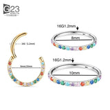 G23 Titanium Nose Ring Small Nasal Septum Cartilage Hoop Earring Piercing